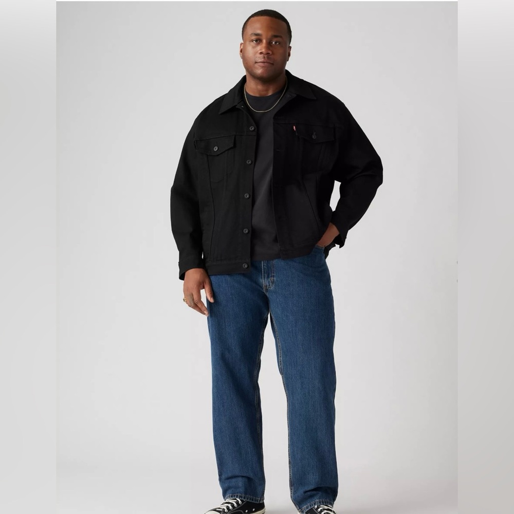 Levi's 505 Regular Fit Men’s Jeans (Big & Tall) in color Dark Stonewash